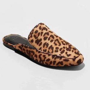 A New Day Leopard Mules size 8.5